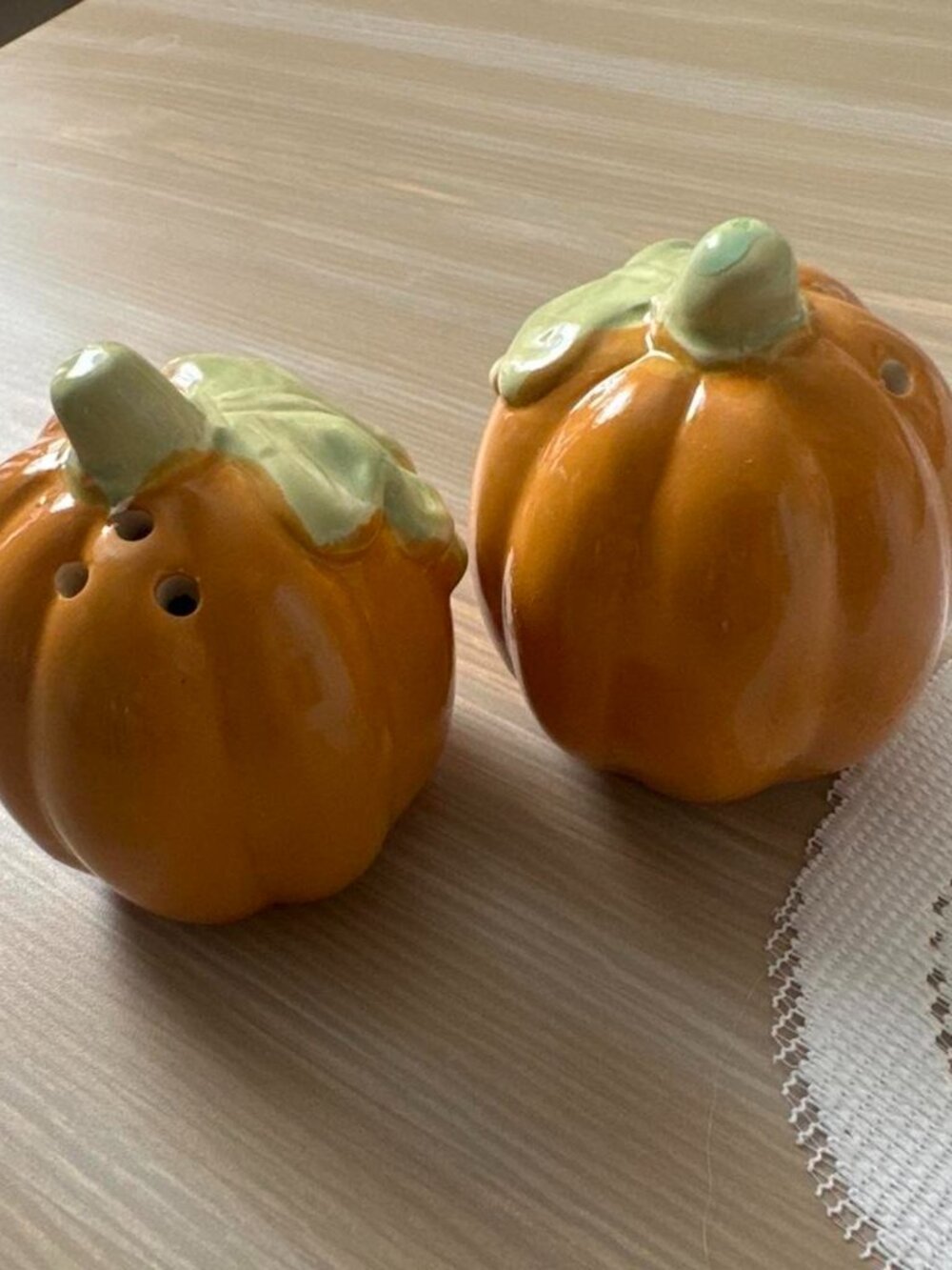 Fall Pumpkin Salt and Pepper Shakers
